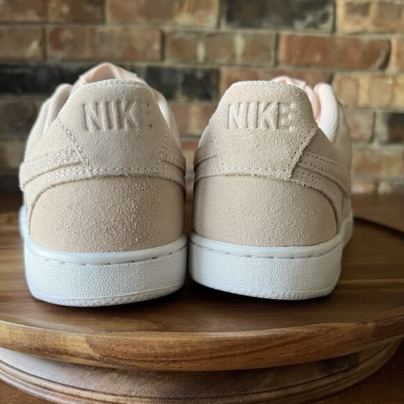 Nike Court Vision Low Orange Pearl White Suede Shoes Sneakers Women's Size 9.5 - Picture 8 of 16